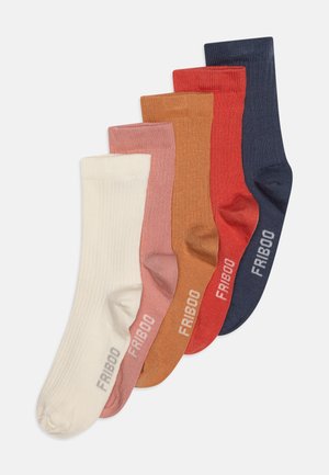 5 PACK - Ponožky - off-white/coral/apricot