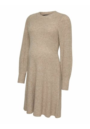Vero Moda, KNITTED DRESS VMMANGALINA MATERNITY DRESS - Robe pull - silver mink