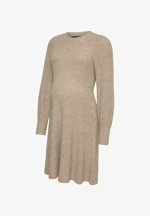 Vero Moda, KNITTED DRESS VMMANGALINA MATERNITY DRESS - Robe pull - silver mink