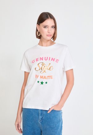 LOLA CASADEMUNT, T-SHIRTS - Camiseta estampada - white
