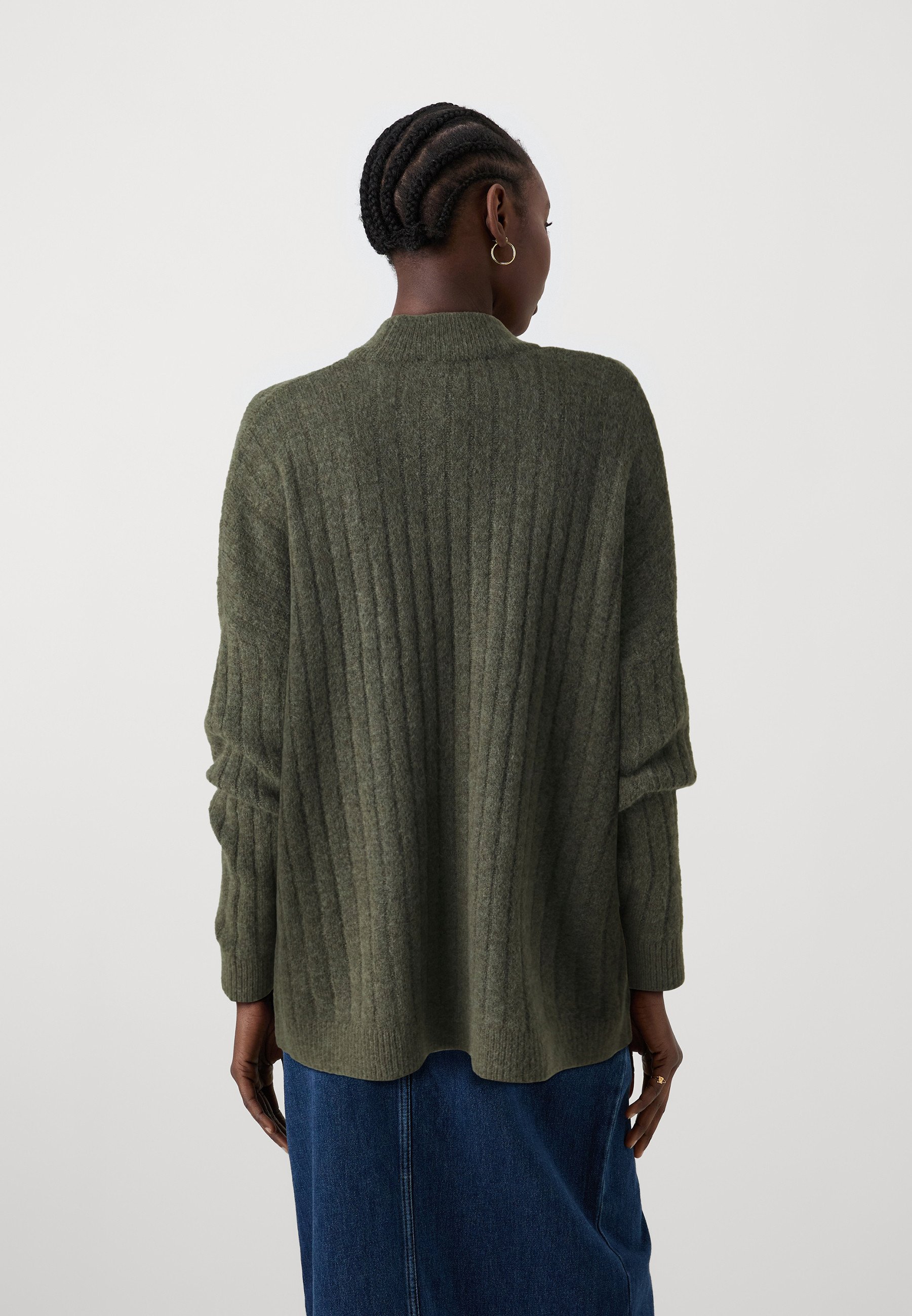 Selected Femme SLFMALINE HIGH NECK - Jumper - kalamata