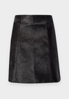 SLFLILI - Bőrszoknya - black