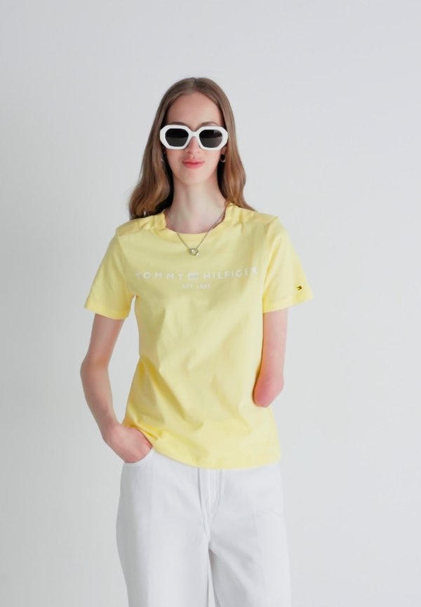 LOGO - Print T-shirt - citronella2