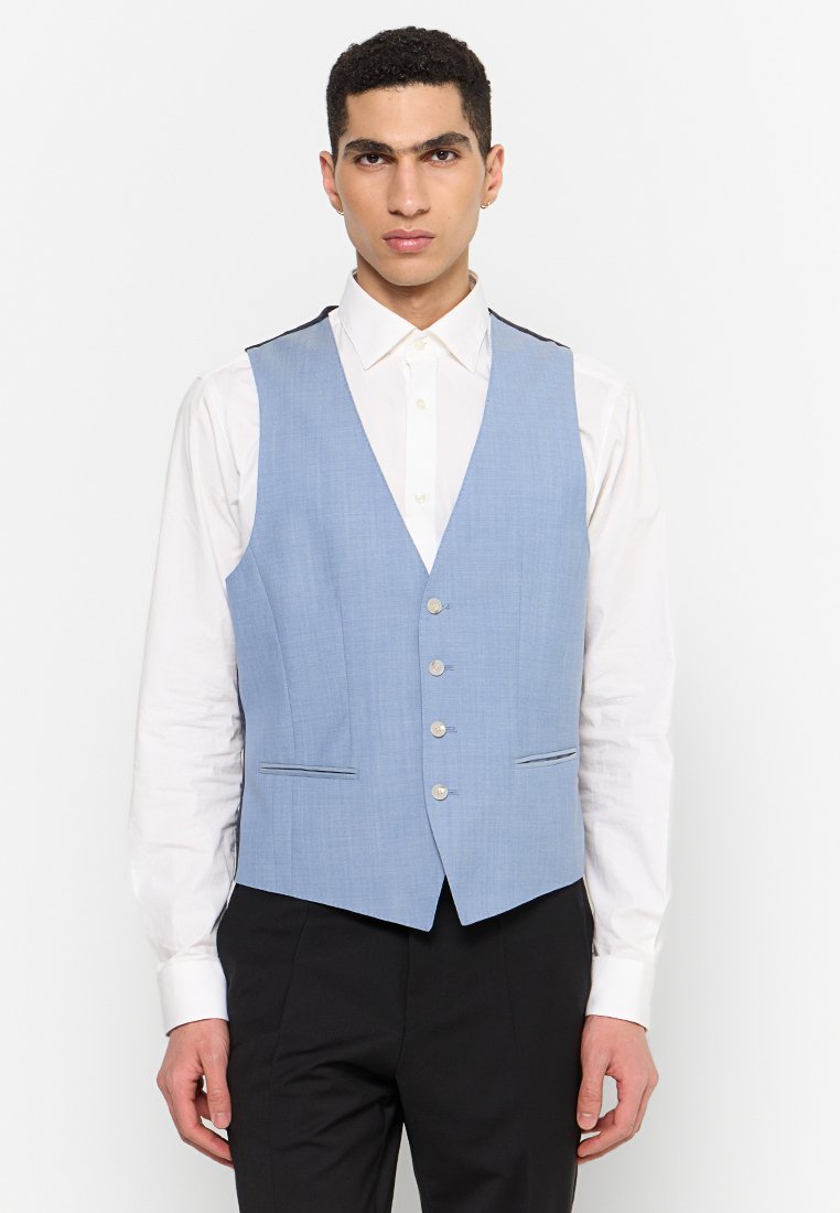 Boss Gilet lichtblauw