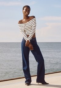 Terranova WIDE LEG  - Jeans baggy - blu denim scuro