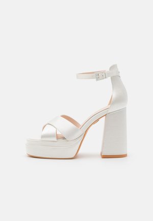 BONNY CROSS - Sandaler med høye hæler - ivory