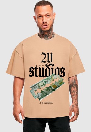 RAZOR ULTRA HEAVY TEE - Print T-shirt - unionbeige