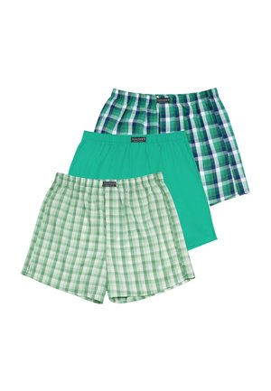 Normani 3 STÜCK HERREN WEB BOXERSHORTS PACK - Weite Boxershorts - grün