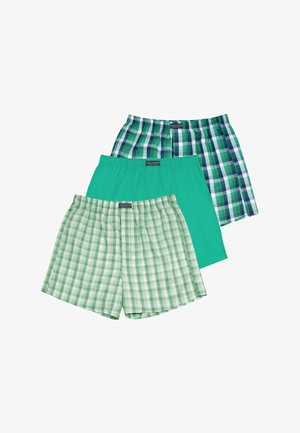 Normani 3 STÜCK HERREN WEB BOXERSHORTS PACK - Weite Boxershorts - grün