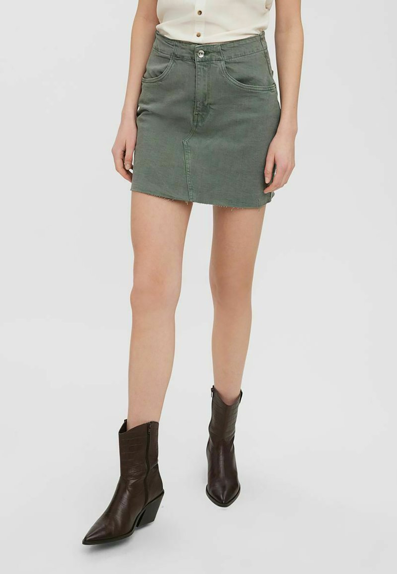 Damen Jeansröcke | Vero Moda BRENDA Jeansrock laurel wreath/grün-meliert - YI98116 Damen Jeansröcke | Vero Moda BRENDA Jeansrock laurel wreath/grün-meliert - YI98116