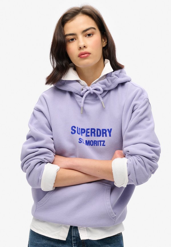 LUXE LOOSE - Kapuzenpullover - dull purple