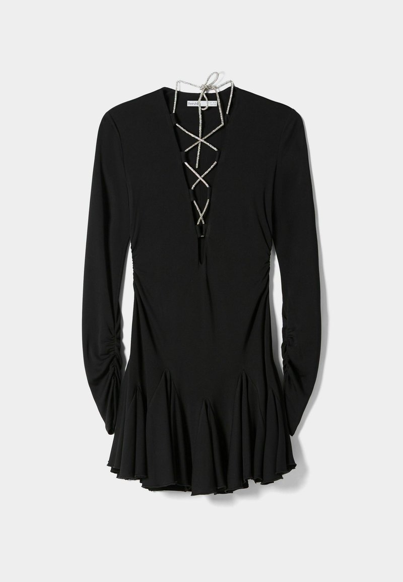 Bershka Jerseyjurk zwart