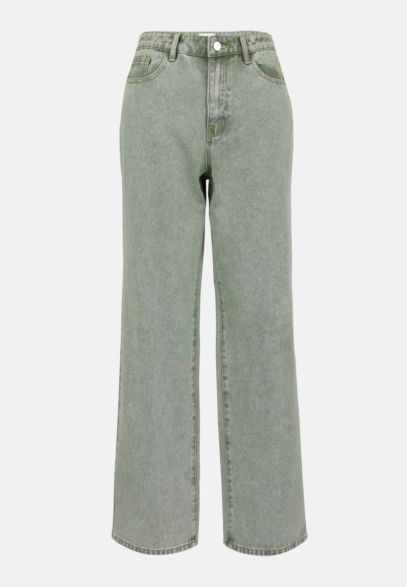 YOURTURN Wijde jeans olijfgroen
