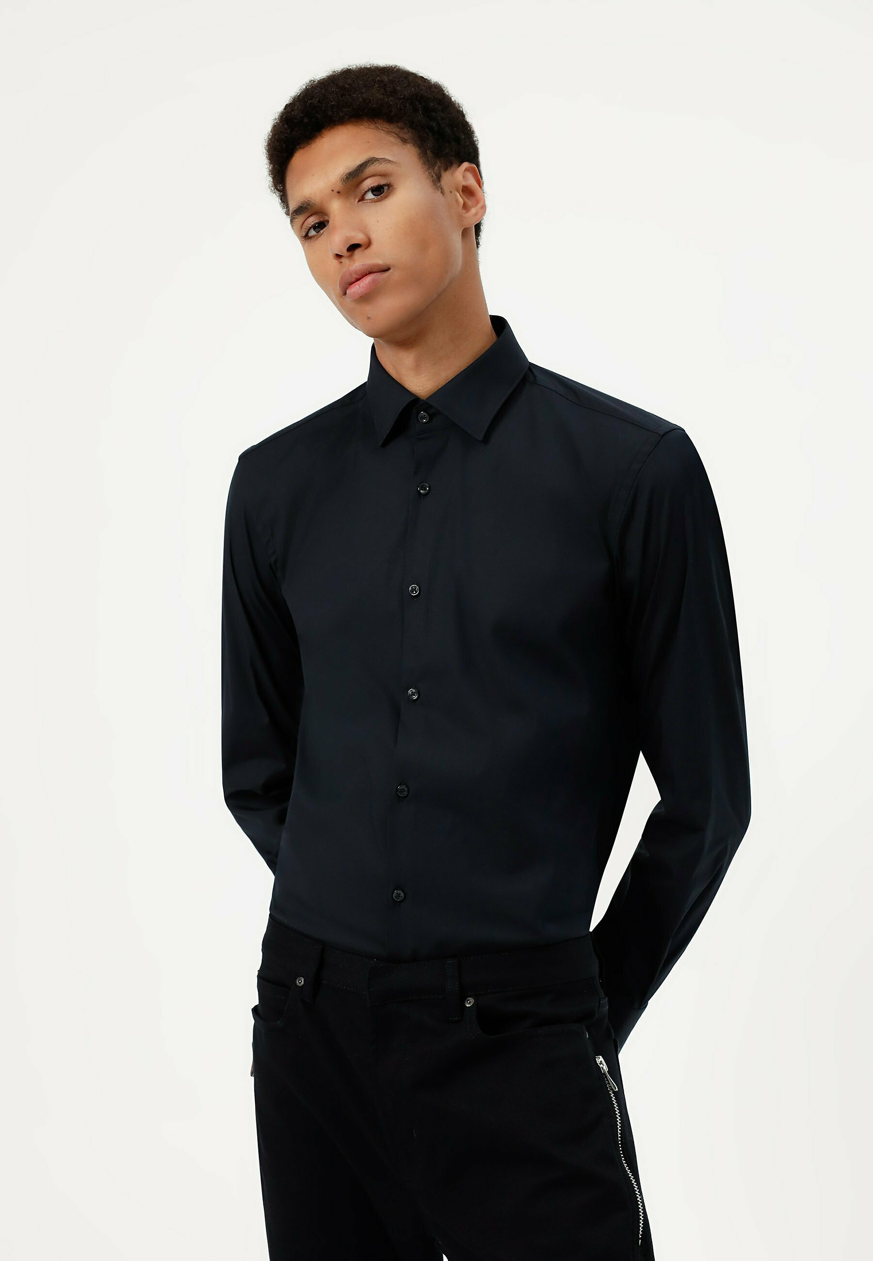 HUGO KENNO - Formal shirt - black 