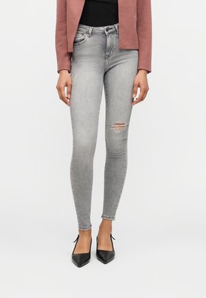 ONLPOWER MIDPUSH - Jeans Skinny Fit - light grey denim