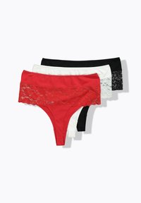 Ulla Popken 3 PACK - PANEL - String - salsa