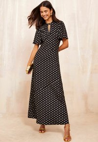 Friends Like These ITY KEYHOLE SHORT SLEEVE PRINTED-REGULAR FIT - Maxi šaty - black