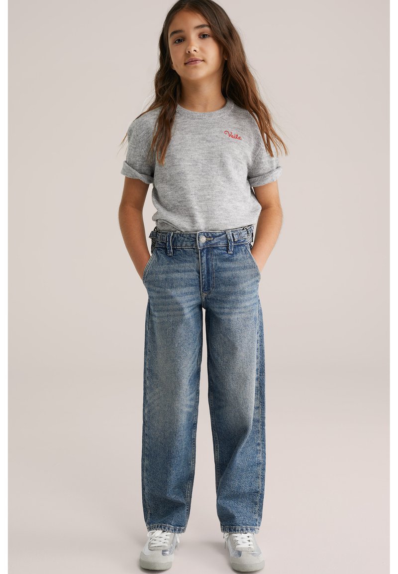 Acheter Vêtements D'été Pour Filles, T-shirt Décontracté Avec Lettres, Taille Haute, Pantalon à Jambes Larges, 2 Survêtements Pour Enfants, Vêtements Noirs Pour Adolescents