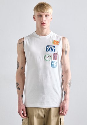CIGARETTE FIT TEE - Débardeur - white