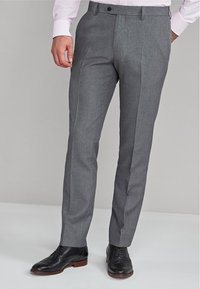 SLIM FIT PLAIN - Habitbukser - light grey