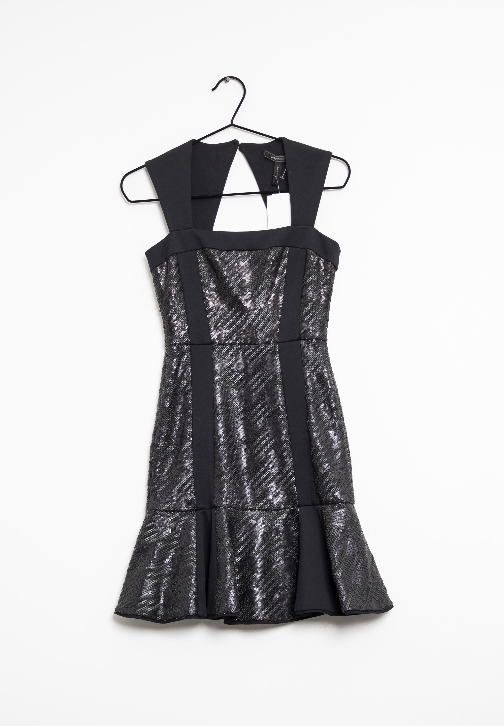 black sequin dress bcbg Sequin Crepe Dress Gold & Black Combo / 6