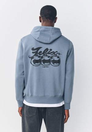REGULAR FIT - FELIX LICENSE GRAPHIC PRINT - Mikina s kapucňou - blue