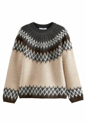 SOFT TOUCH FAIRISLE TALL   - Svetrík - brown neutral