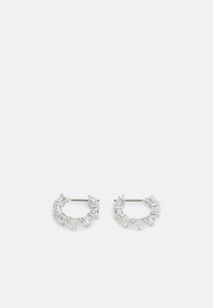 MILLENIA HOOP TRIANGLE - Earrings - silver-coloured/transparent