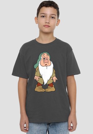 Disney SNOW  AND THE SEVEN DWARFS, SLEEPY STRUGGLES - Print T-shirt - dark grey