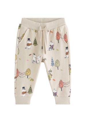 Lindex, LINDEX MOOMIN JOGGERS WITH BRUSHED INSIDE LINDEX UNISEX - Trainingsbroek - light beige