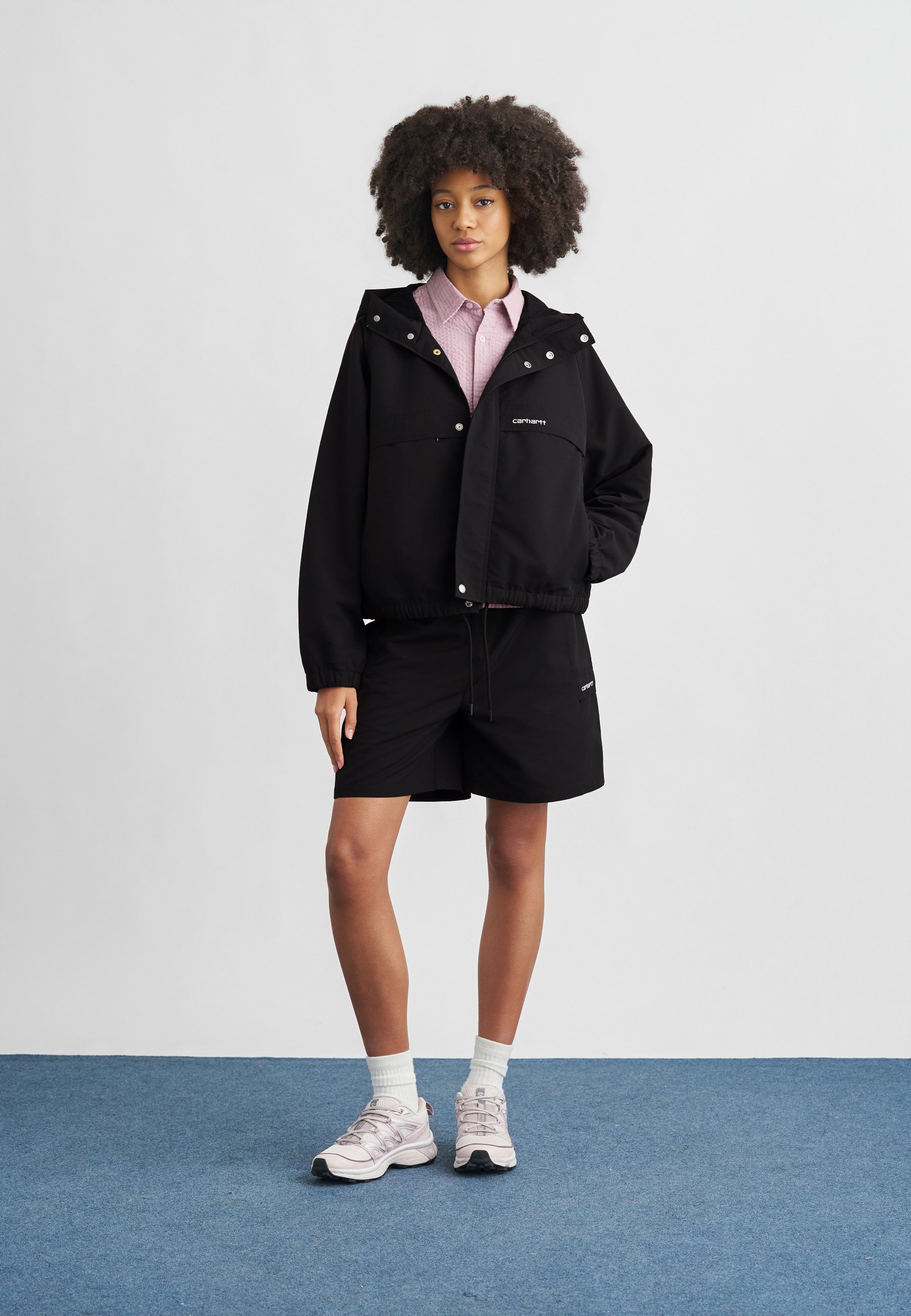Carhartt WIP IWAN - Outdoorjacke - black/white/schwarz - Zalando
