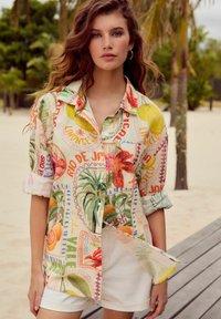 Next REGULAR FIT - LONG SLEEVE - Camicia - multicoloured postcard print
