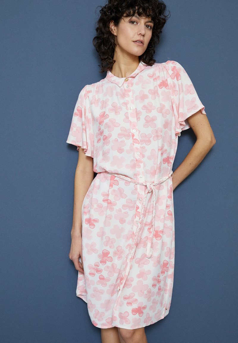 Fabienne Chapot GIRLFRIEND DRESS Shirt dress cream white/pink/off