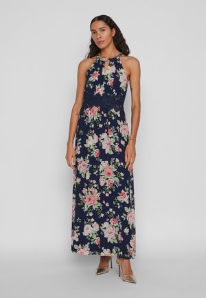 VILA VIMILINA FLOWER - Maksimekko - navy