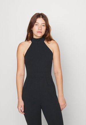 WAL G PETITE VIOLET HALTER - Jumpsuit - black