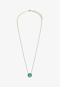 Niet geselecteerd, gold-coloured turquoise