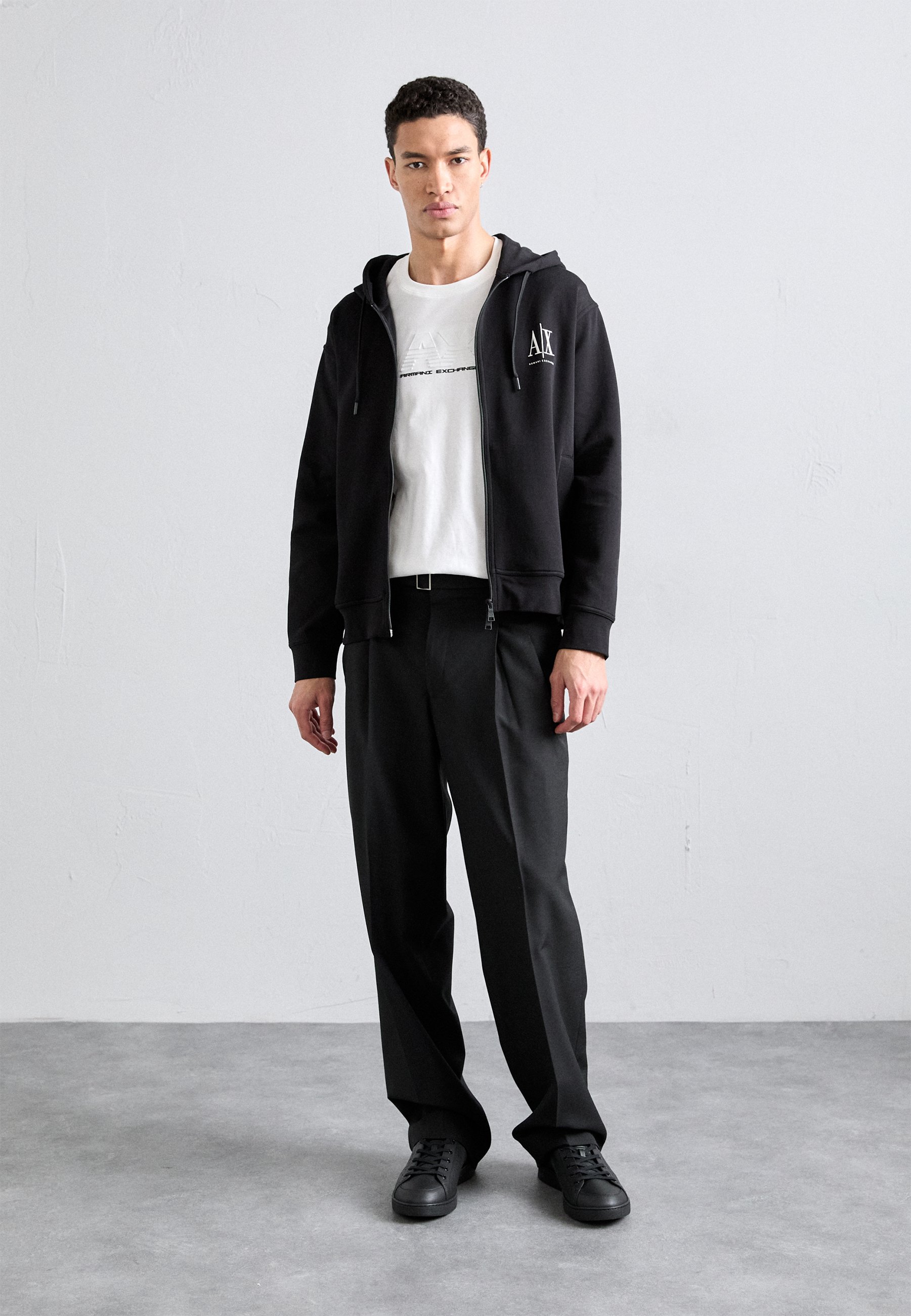 Armani Exchange Zip-up sweatshirt - black - Zalando.co.uk
