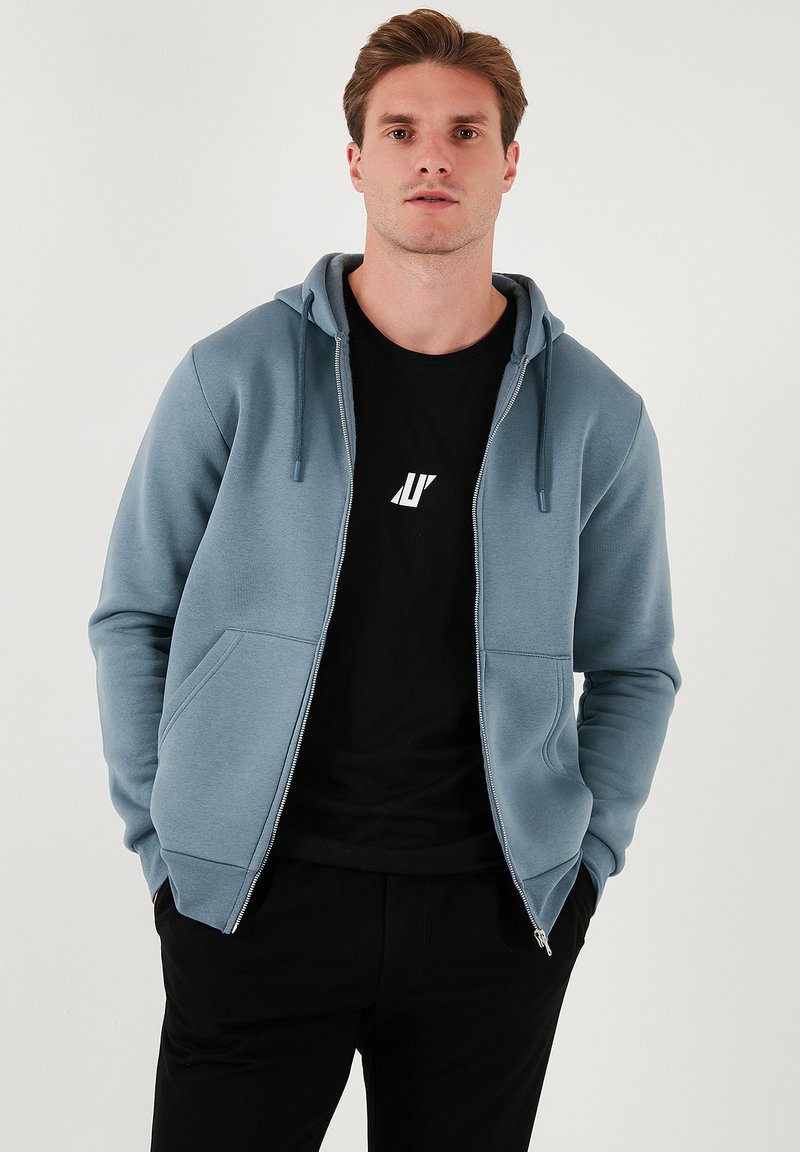Buratti Felpa con zip - blue