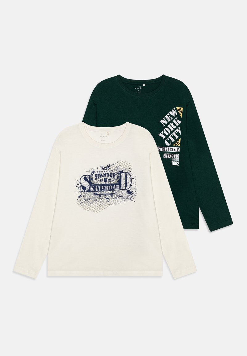 Name it NKMVAGNO LOOSE 2 PACK - Pitkähihainen paita - jet stream/pine grove