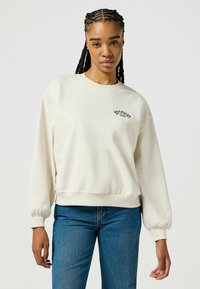 Wrangler OVERSIZED SWEAT - Sweatshirt - vintage white