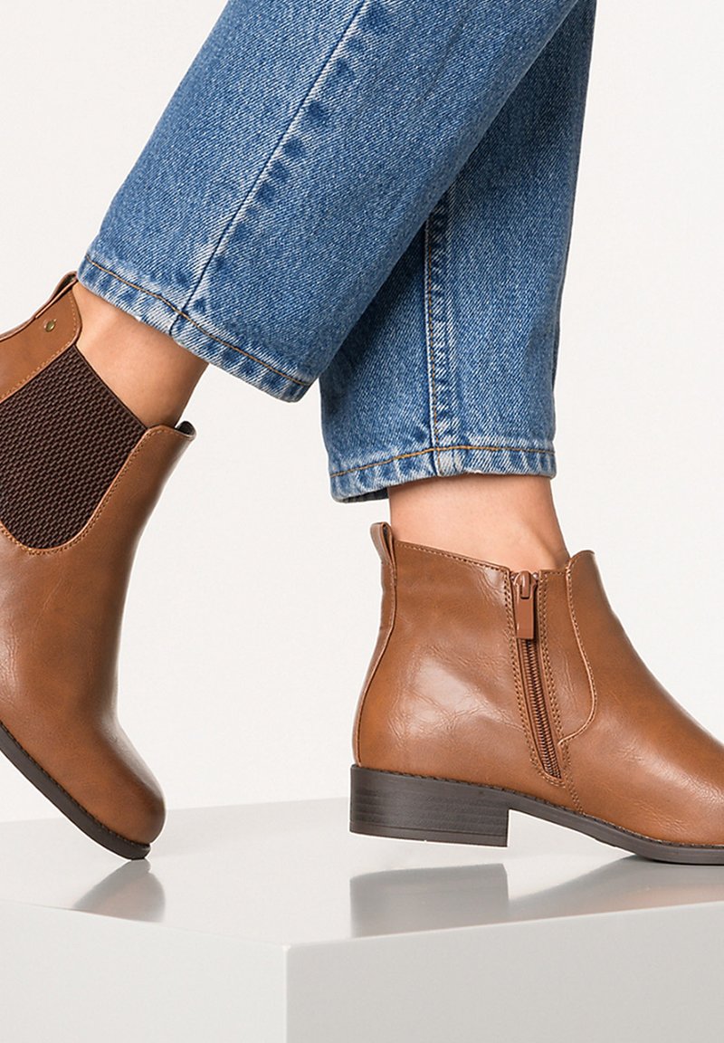 Ambellis VEGANE CHELSEAS MIT ZIP Classic ankle boots braun/brown