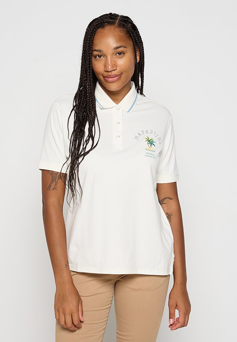 Napapijri Poloshirt wit Napapijri Poloshirt wit