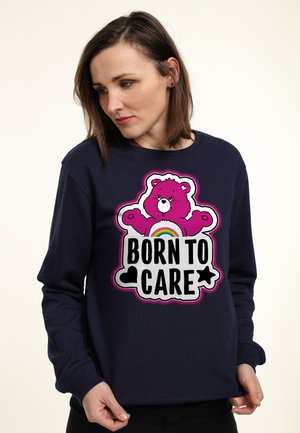 Henry Tiger CARE BEARS CHEER BEAR BORN TO CARE - Sweatshirt - navy blue
