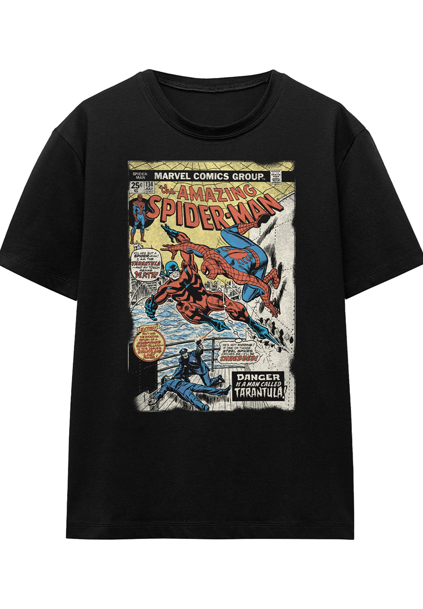 Spider-Man Comic T シャツダブルプリント Marvel SPIDERMAN RETRO TARANTULA COVER - Print T-shirt - black