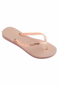 Havaianas HAVAIANAS FLIP FLOP SLIM GLITTER FLOURISH - Badesko - light pink