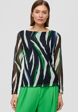 s.Oliver BLACK LABEL ALL OVER PRINT - Blouse - navy