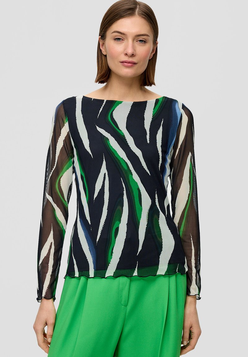 s.Oliver BLACK LABEL ALL OVER PRINT - Blouse - navy