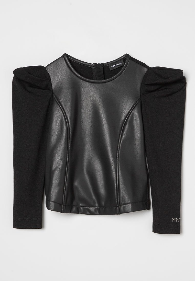 Monnalisa Blouse antraciet gemêleerd Monnalisa Blouse antraciet gemêleerd