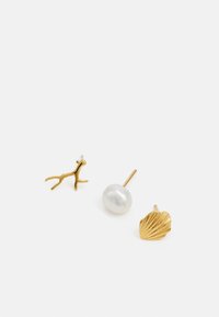 Orelia STATEMENT STUD 3 PACK - Kõrvarõngad - pale gold-coloured