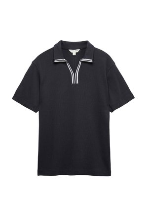 Autograph, STRIPE NECK - Polo shirt - dark navy